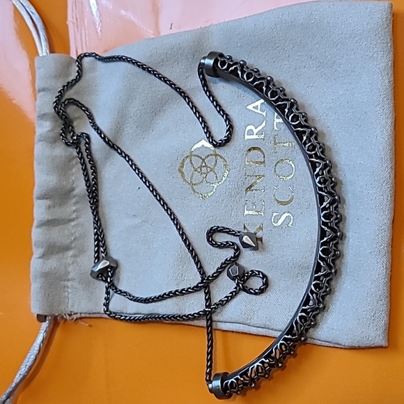 Kendra scott lucy choker necklace in antique silver - Picture 5 of 7